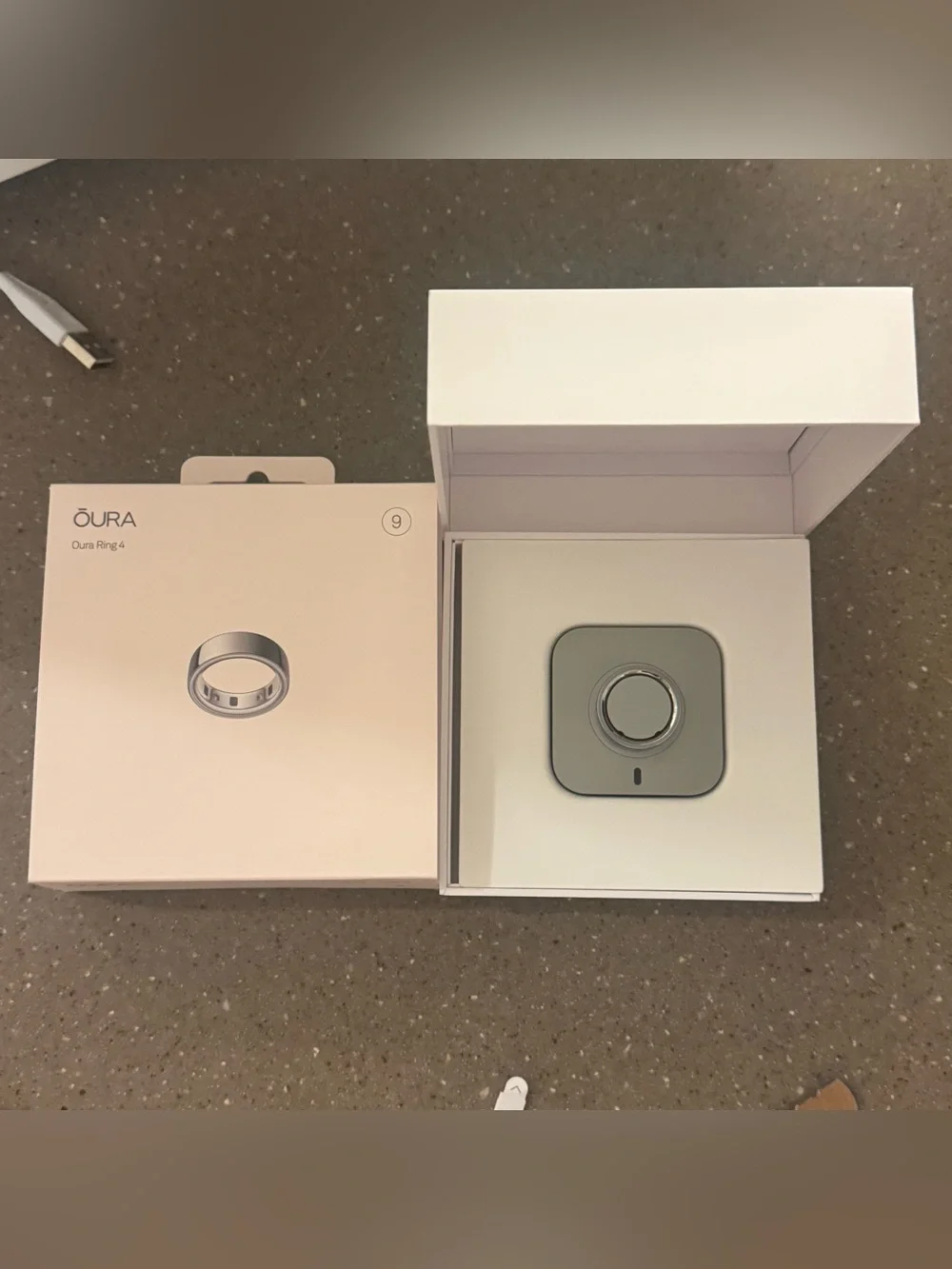 Oura Ring 4 Silver Size 9 — NWT